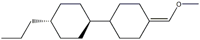 1,1'-Bicyclohexyl, 4-(methoxymethylene)-4'-propyl-, trans-
 Structure