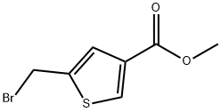 methyl 5-(bromomethyl)thiophene-3-carboxylate,191934-27-7,结构式