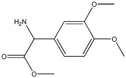 2-氨基-2-(3,4-二甲氧基苯基)乙酸甲酯,191998-16-0,结构式