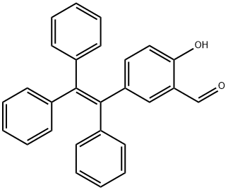 2-羟基-5-(1,2,2-三苯乙烯)-苯甲醛,1926206-27-0,结构式