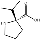 (R)-2-isopropylpyrrolidine-2-carboxylic acid Structure