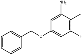 5-Benzyloxy-3-fluoro-2-methyl-phenylamine,1934507-38-6,结构式