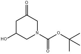 3-羟基-5-氧代哌啶-1-甲酸叔丁酯, 1934640-29-5, 结构式