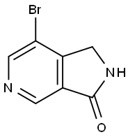 7-溴-1,2-二氢-吡咯并[3,4-C]吡啶-3-酮,1935538-95-6,结构式