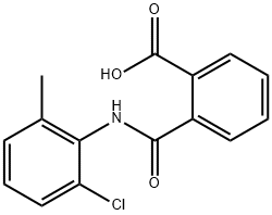 2'-CHLORO-6'-METHYLPHTHALANILIC ACID Structure