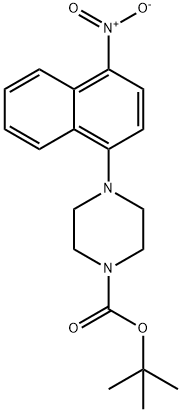 tert-butyl 4-(4-nitronaphthalen-1-yl)piperazine-1-carboxylate Structure