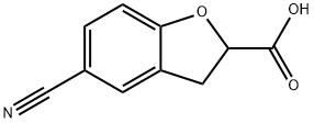 5-cyano-2,3-dihydrobenzofuran-2-carboxylic acid,194163-38-7,结构式