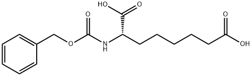 Octanedioic acid, 2-[[(phenylmethoxy)carbonyl]amino]-, (2S)-
 Structure