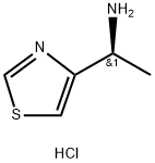 (S)-1-噻唑-4-基-乙胺二盐酸盐, 1965305-38-7, 结构式