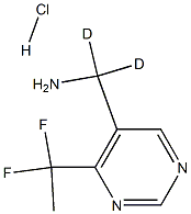 1,1-Dideutero-1-[4-(1,1-difluoroethyl)-pyrimidin-5-yl]-methylamine hydrochloride,1965309-34-5,结构式