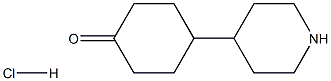 4-Piperidin-4-yl-cyclohexanone hydrochloride Structure