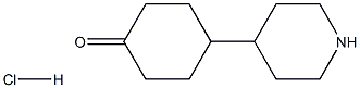 4-Piperidin-4-yl-cyclohexanone hydrochloride 结构式