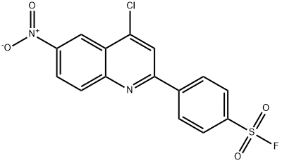 4-(4-CHLORO-6-NITRO-2-QUINOLYL)-BENZENESULFONYL FLUORIDE Structure