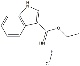 ethyl 1H-indole-3-carbimidate hydrochloride Struktur