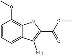 Methyl 3-amino-7-methoxybenzo[b]thiophene-2-carboxylate 结构式