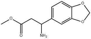 methyl 3-amino-3-(benzo[d][1,3]dioxol-5-yl)propanoate Struktur