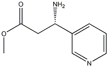(S)-3-アミノ-3-(3-ピリジル)プロピオン酸メチル 化学構造式