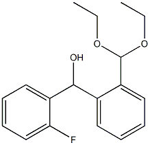 (2-(二乙氧基甲基)苯基)(2-氟苯基)甲醇 结构式