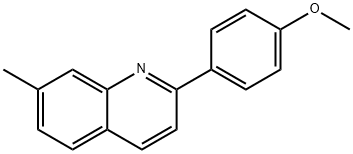 2-(4-METHOXYPHENYL)-7-METHYLQUINOLINE Struktur