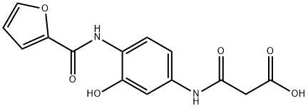 4'-(2-FUROYLAMINO)-3'-HYDROXYMALONANILIC ACID Structure