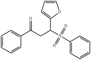 3-Benzenesulfonyl-3-furan-2-yl-1-phenyl-propan-1-one Struktur