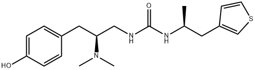 1-((S)-2-(dimethylamino)-3-(4-hydroxyphenyl)propyl)-3-((S)-1-(thiophen-3-yl)propan-2-yl)urea