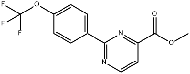 2-[4-(三氟甲氧基)苯基]嘧啶-4-甲酸甲酯, 2006277-05-8, 结构式