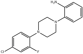 2-[4-(2-氟-4-氯苯基)-1-哌嗪基]苯胺 结构式