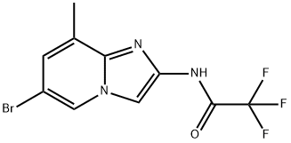 N-(6-溴-8-甲基咪唑并[1,2-A]吡啶-2-基)-2,2,2-三氟乙酰胺 结构式