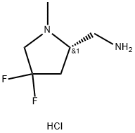 [(2S)-4,4-difluoro-1-methylpyrrolidin-2-yl]methanamine dihydrochloride Structure