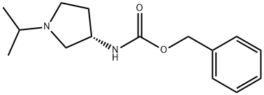 benzyl N-[(3S)-1-(propan-2-yl)pyrrolidin-3-yl]carbamate 结构式