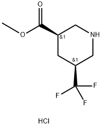 methyl cis-5-(trifluoromethyl)piperidine-3-carboxylate hydrochloride|METHYL CIS-5-(TRIFLUOROMETHYL)PIPERIDINE-3-CARBOXYLATE HYDROCHLORIDE