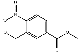 methyl 3-(hydroxymethyl)-4-nitrobenzoate Struktur