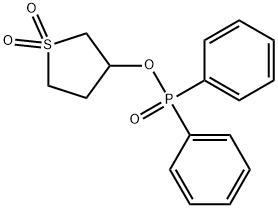 1,1-dioxidotetrahydro-3-thienyl diphenylphosphinate Structure