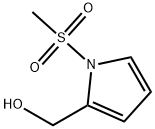 1-(甲磺酰基)-1H-吡咯-2-甲醇 结构式