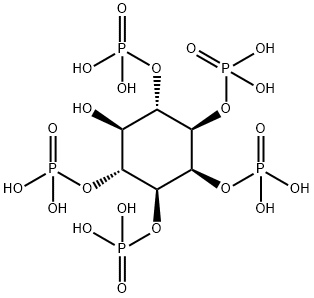 myo-Inositol 1,2,3,4,6-pentakis-phosphate Struktur