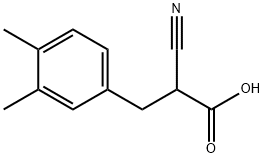 2-氰基-3-(3,4-二甲基苯基)丙酸 结构式