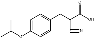 2-Cyano-3-(4-isopropoxyphenyl)propionic Acid Structure