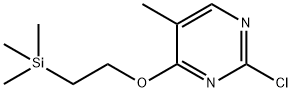 2-chloro-5-methyl-4-(2-trimethylsilanyl-ethoxy)-pyrimidine Structure