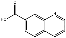 8-methylquinoline-7-carboxylic acid 化学構造式