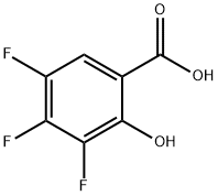3,4,5-trifluoro-2-hydroxybenzoic acid Struktur