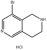 8-bromo-1,2,3,4-tetrahydro-2,6-naphthyridine dihydrochloride Struktur