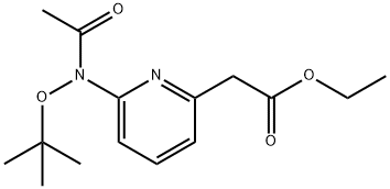 ethyl 2-{6-[(tert-butoxy)-N-methylcarbonylamino]-2-pyridyl}acetate,205676-85-3,结构式