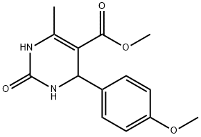methyl 4-(4-methoxyphenyl)-6-methyl-2-oxo-1,2,3,4-tetrahydropyrimidine-5-carboxylate,205999-87-7,结构式
