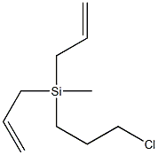 3-氯丙基二烯丙基甲基硅烷 结构式