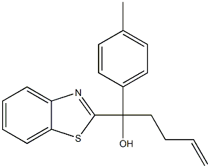 1-(benzo[d]thiazol-2-yl)-1-(p-tolyl)pent-4-en-1-ol Structure