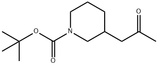 tert-butyl 3-(2-oxopropyl)piperidine-1-carboxylate 化学構造式