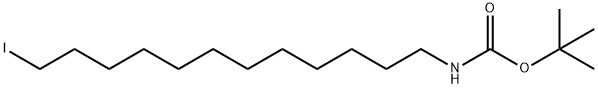 12-(Boc-amino)-1-dodecyl iodine 结构式