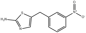 5-(3-nitrobenzyl)thiazol-2-amine 结构式