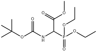 METHYL 2-(DIETHOXYPHOSPHORYL)-N-BOC-DL-GLYCINATE,207863-56-7,结构式